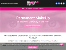 Tablet Screenshot of permanentmakeupcornwall.com